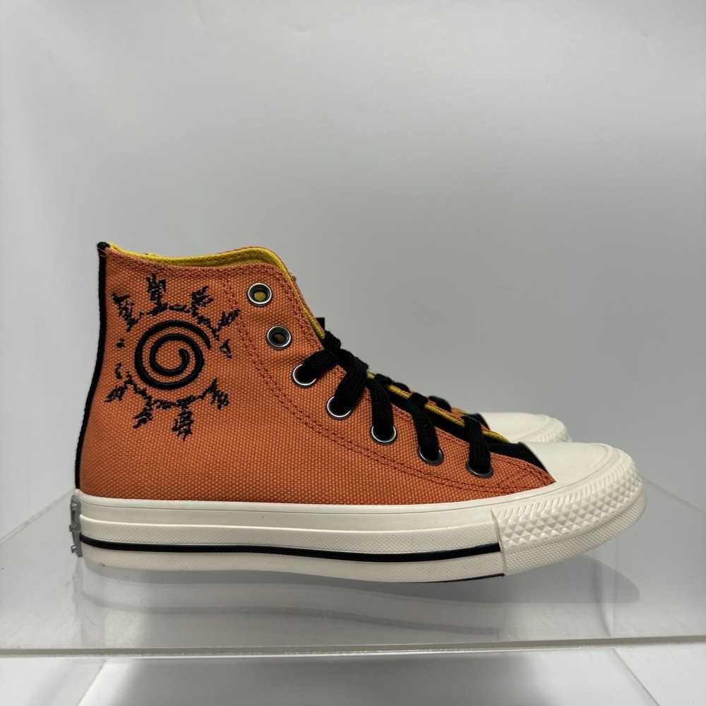 Brand New Converse x Naruto Chuck Taylor Hi Orange A14836C Men 3 / Women 5